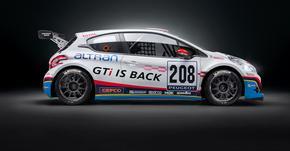La Peugeot 208 GTi che parteciperà alla 24 Ore del Nurburgring