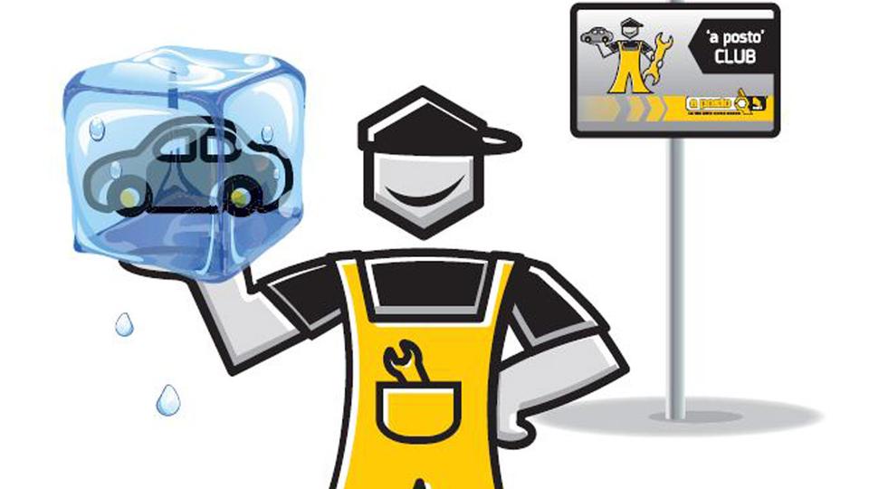Il logo delle officine "a posto"