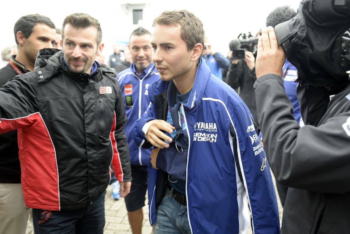 Lorenzo subito dopo aver ricevuto l'autorizzazione a correre