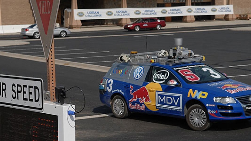 La Passat Variant totalmente autonoma che ha preso parte al DARPA Gran Challenge nel 2009