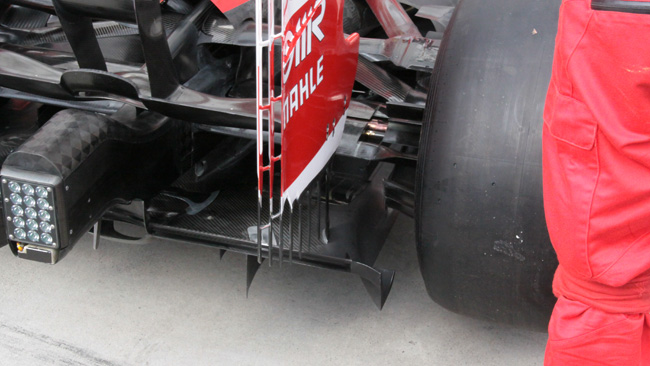 Il diffusore della Ferrari