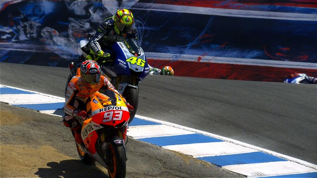 Il sorpasso di Marquez su Rossi al cavatappi