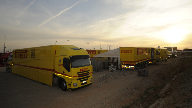 I TIR che seguivano il mondiale rally nel 2009