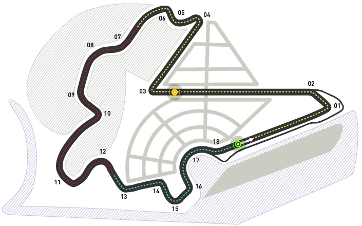 Il circuito di Yeongam, circuito su cui disputa il GP di Corea