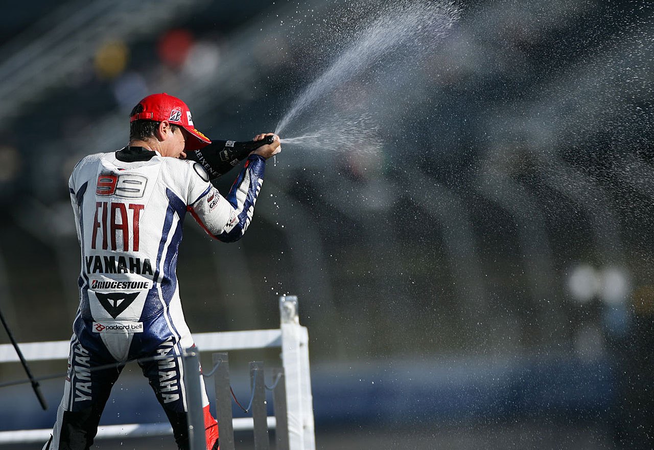 Jorge Lorenzo sul podio di Motegi