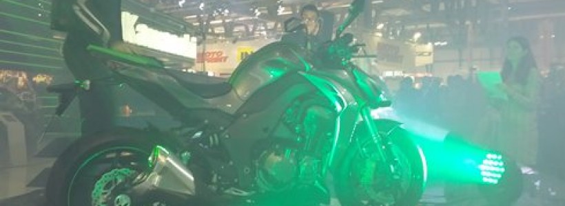 La foto presa sul profilo Facebook di Kawasaki della nuova Z1000
