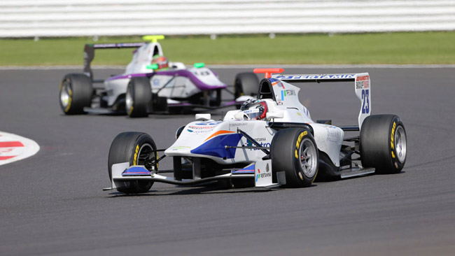Un frangente di una gara di GP3