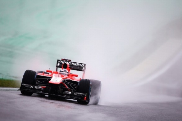 Il pilota francese Jules Bianchi in azione
