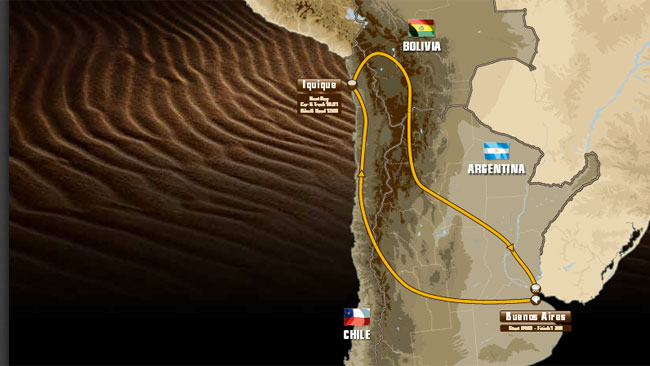 Il percorso della Dakar 2015