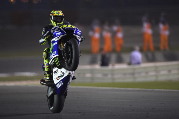 Rossi festeggia il suo secondo posto (Getty Images)