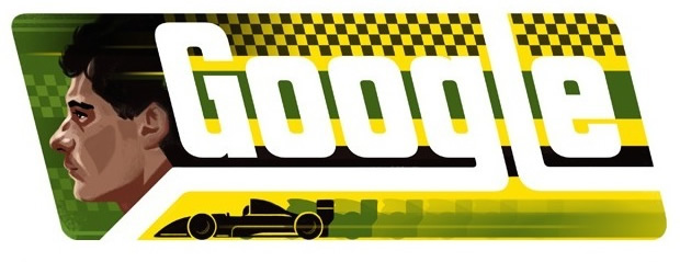 Il Doodle che Google ha dedicato a Senna