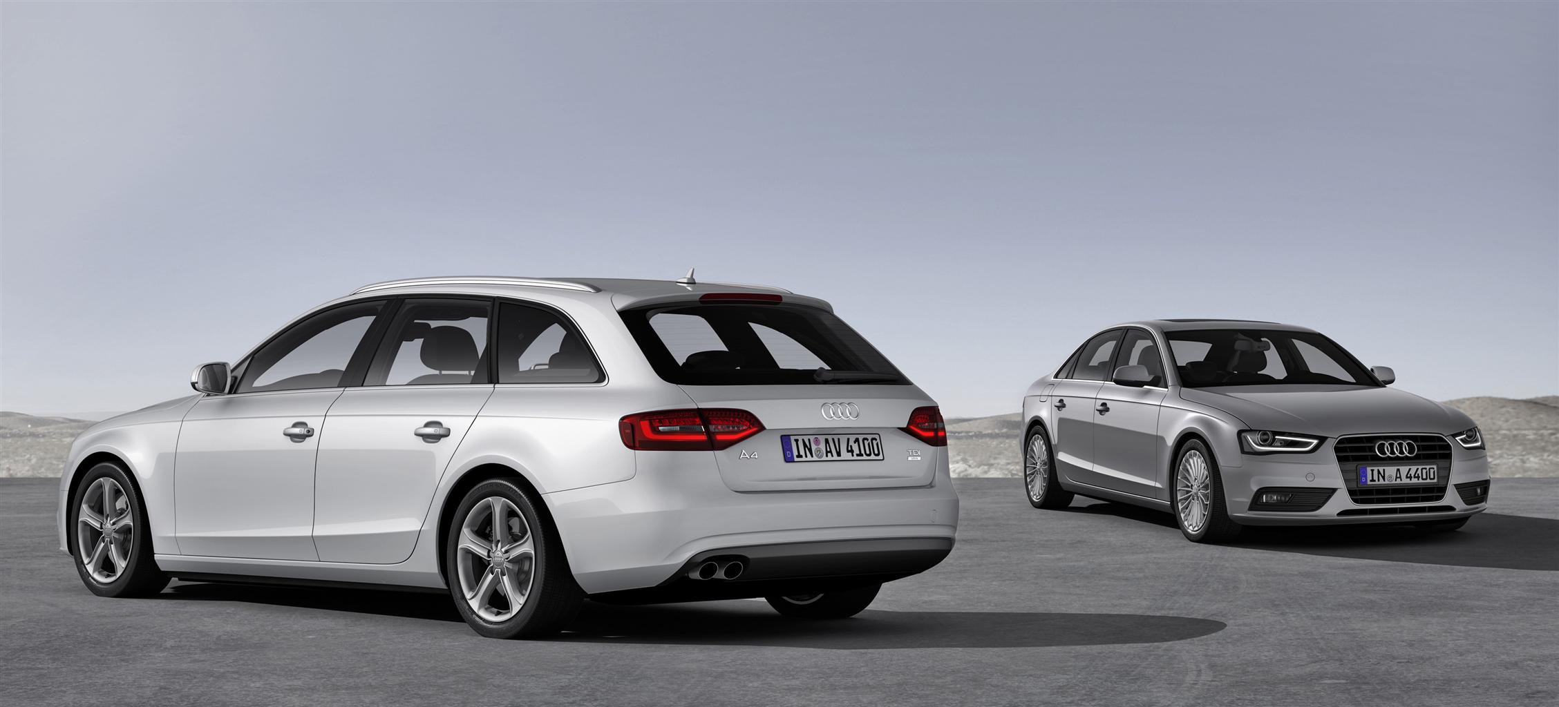 L' Audi A4 in versione Avant e berlina