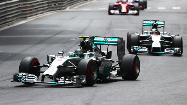 Rosberg ha vinto il GP di Montecarlo davanti al compagno di squadra Lewis Hamilton