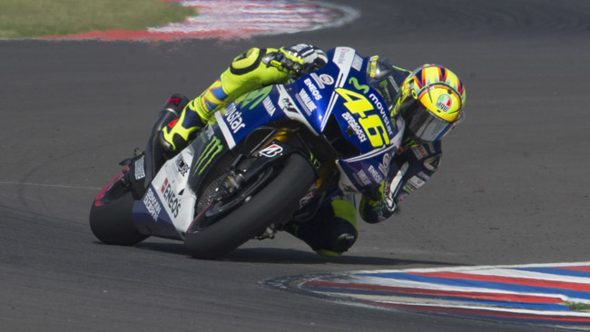 Valentino Rossi è arrivato secondo nella gara di Jerez
