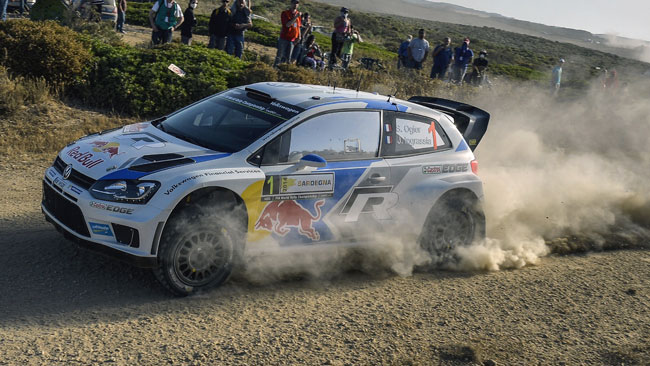 Sebastien Ogier al volante della sua Polo WRC