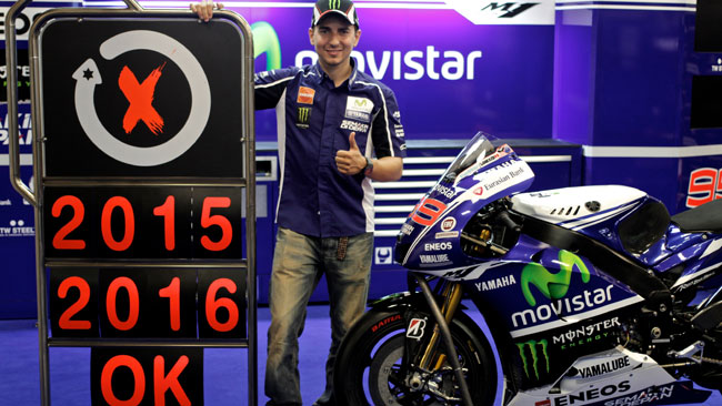 Lorenzo in occasione dell'annuncio