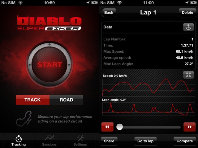 Uno screenshot dell'app