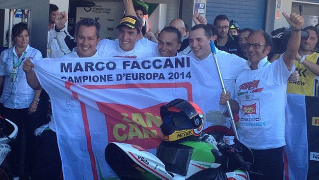 Marco Faccani festeggia il titolo