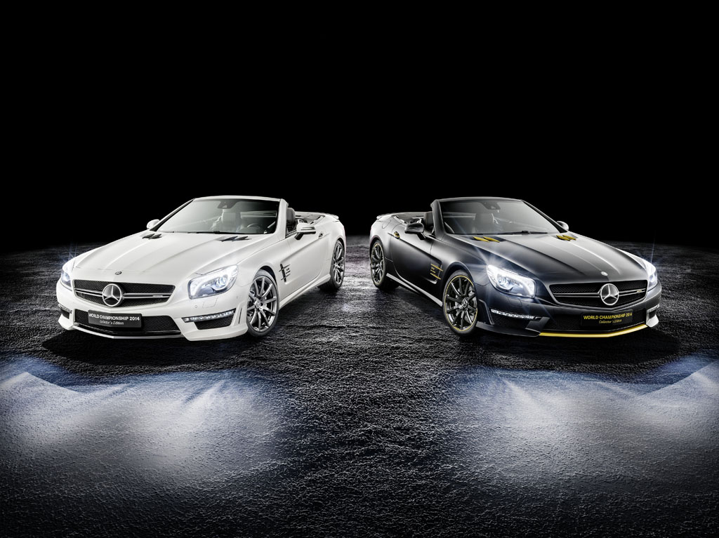 La Mercedes SL 63 AMG Hamilton & Rosberg Edition