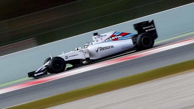 Valtteri Bottas al volante della FW37