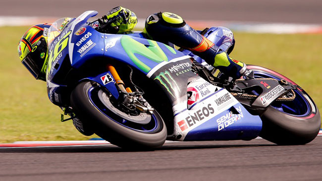 Valentino Rossi in azione