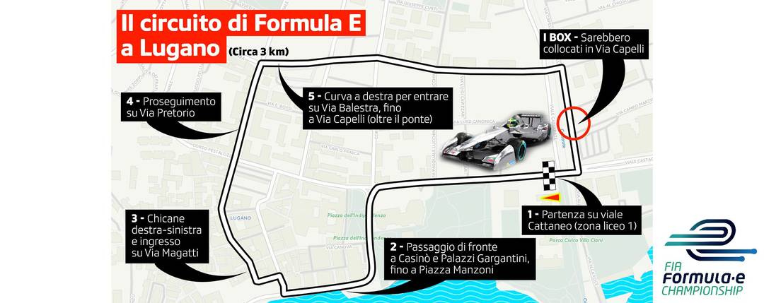 Il circuito di Lugano (fonte: RSI Radiotelevisione Svizzera)