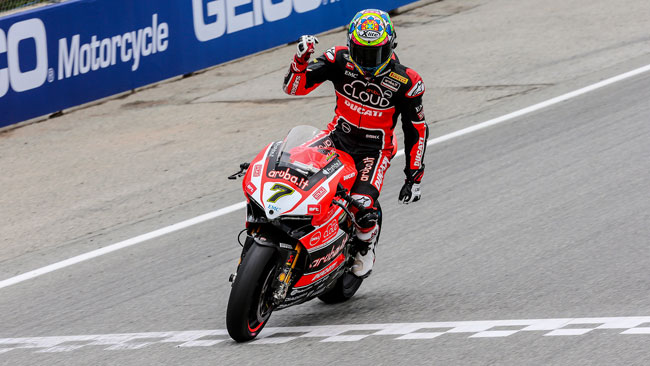 Chaz Davies ha conquistato una doppietta che in casa Ducati mancava da tre anni