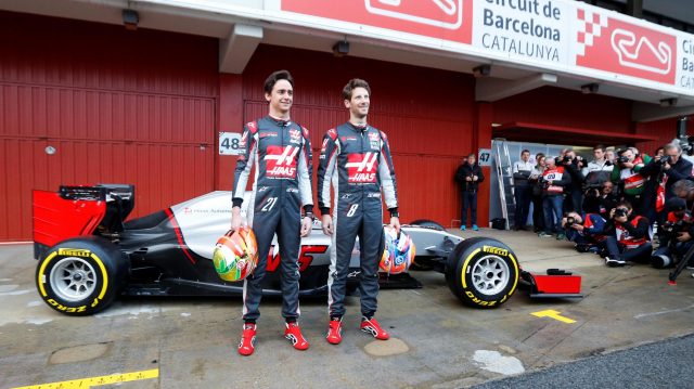 La presentazione della vettura del Team Haas