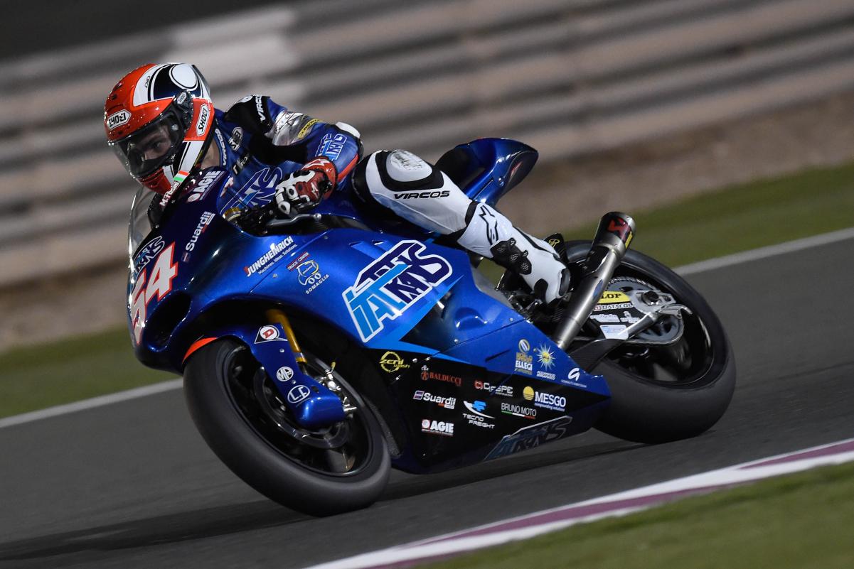 Mattia Pasini in azione