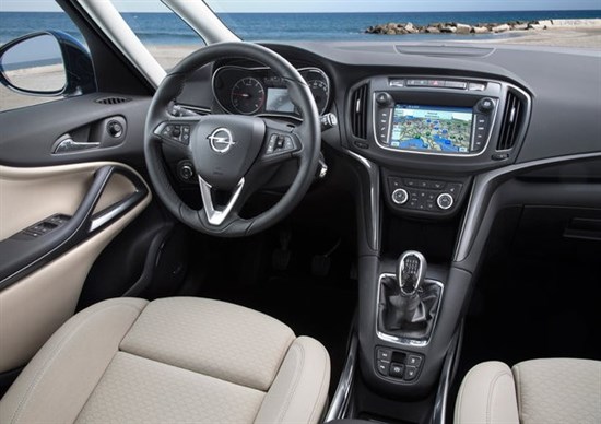 L'abitacolo della nuova Opel Zafira