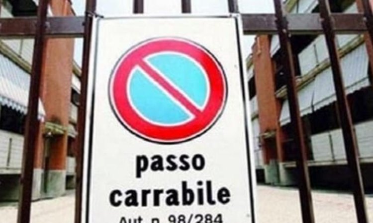 Passo carrabile dettaglio - tuttosuimotori.it