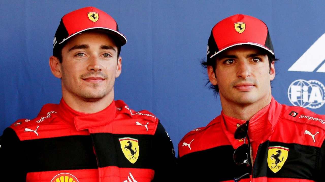 Leclerc e Sainz Ferrari