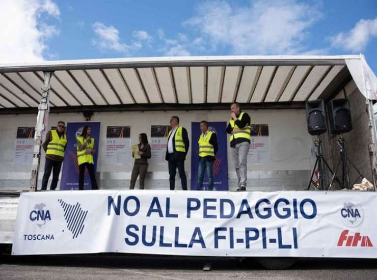 Proteste contro il pedaggio selettivo in Toscana