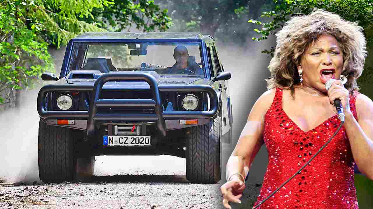 Tina Turner e la sua Lamborghini LM002