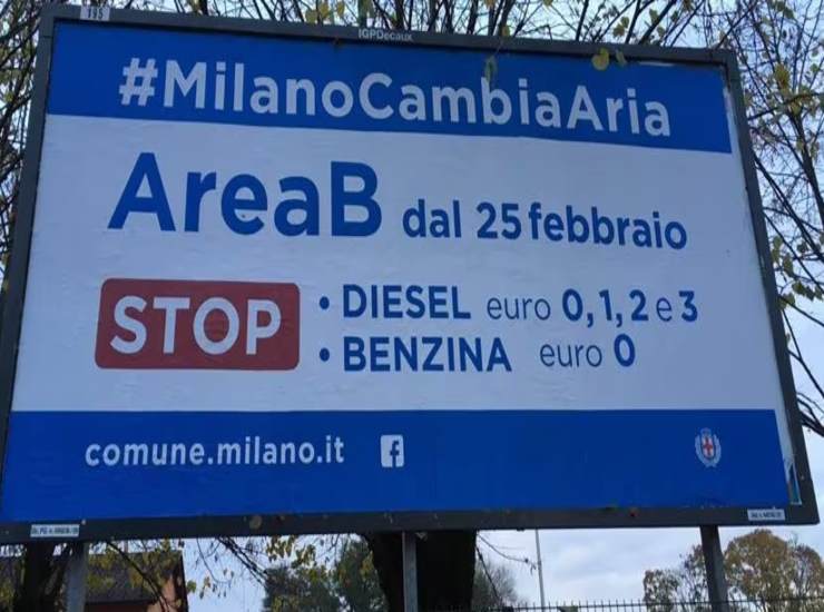 Area B Milano, le limitazioni al traffico
