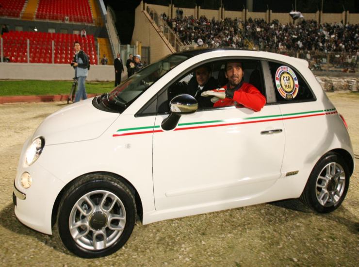 Buffon e la sua Fiat 500