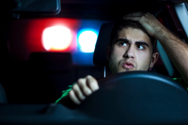 Automobilista fermato dalla polizia