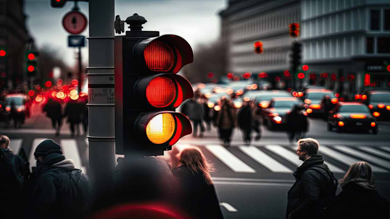Semafori e traffico in città