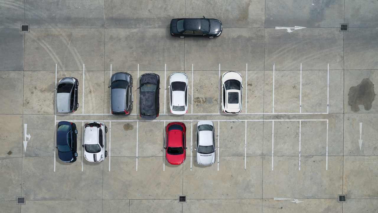 Parcheggio vista aerea