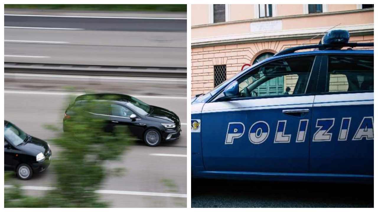 Sorpassare un auto della Polizia