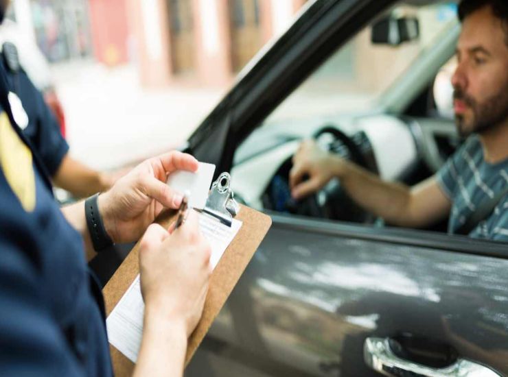 Automobilista sanzionato