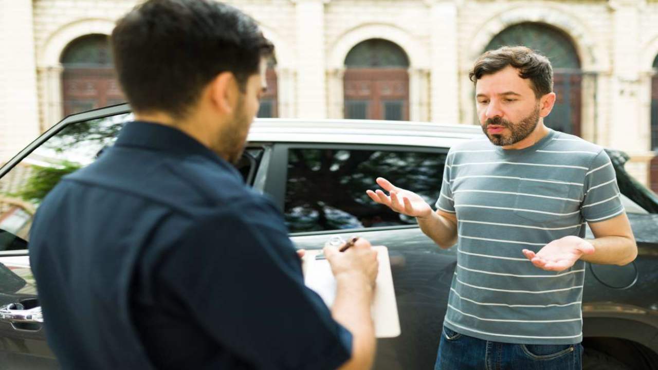 Automobilista multato